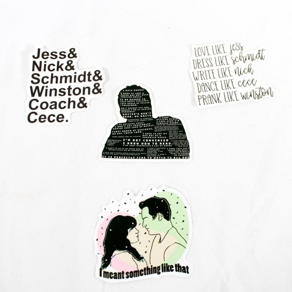 New Girl Jessica Day Y2K Stickers Lot of 23 Never Used Stickers Scrapbook Diary - Picture 2 of 3